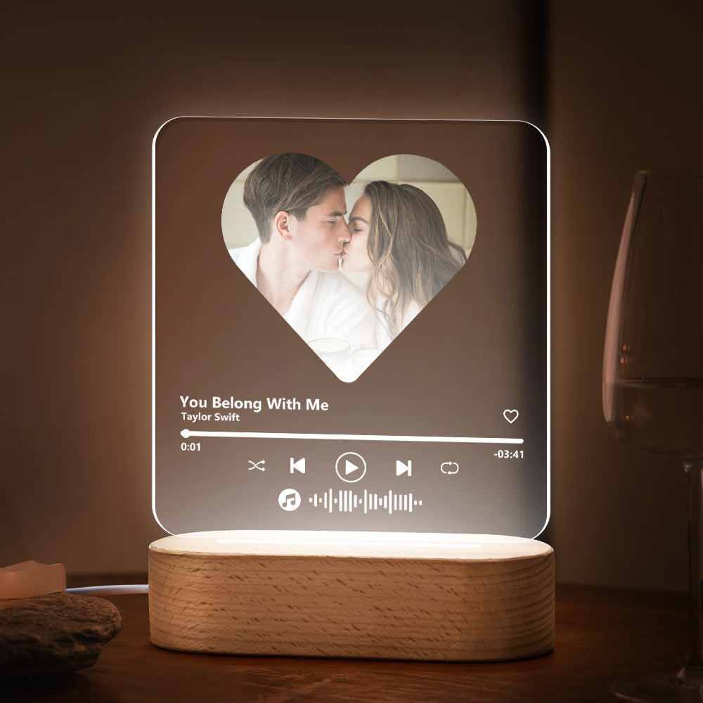Music Code Heart Lamp