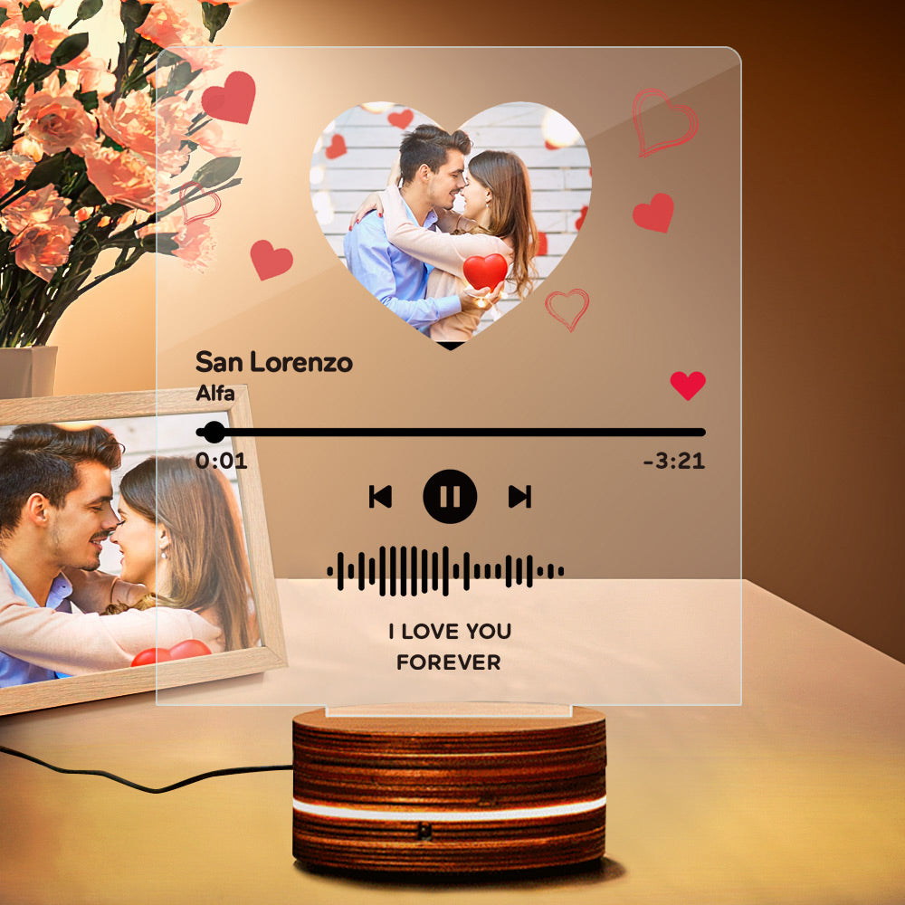 Album Glass Acrylic Lamp