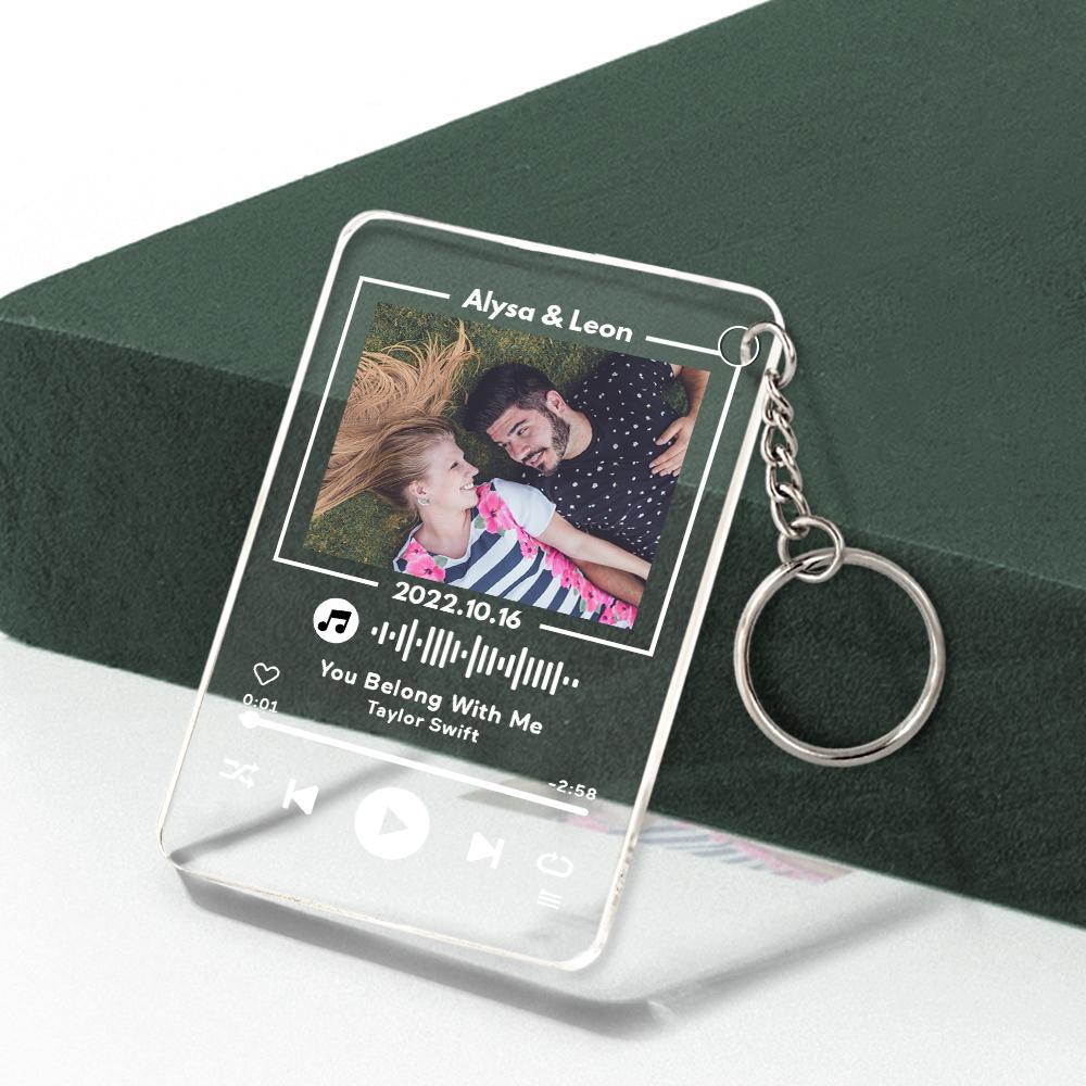 Glass Code Keychain Lamp