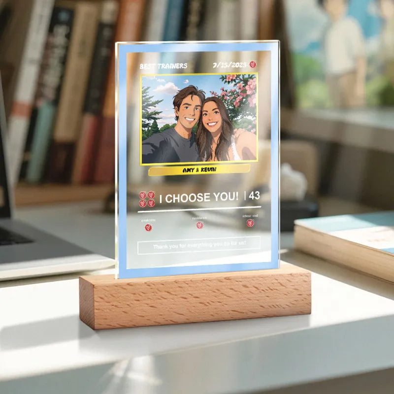 Acrylic Poke Card Lamp