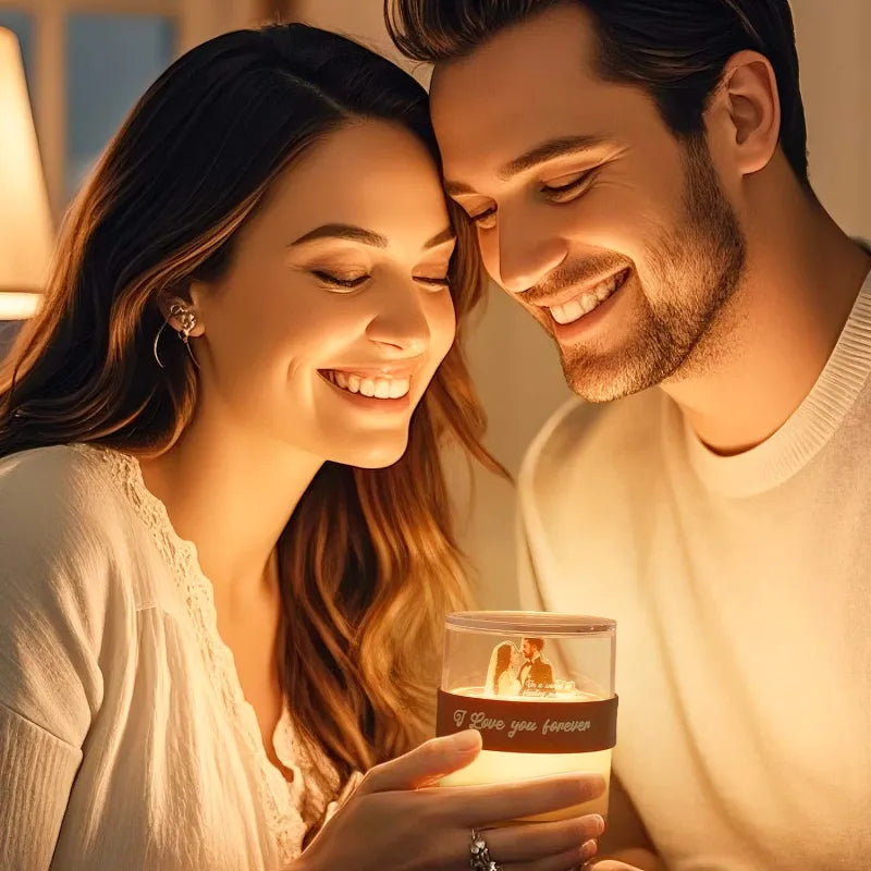 Memorial Gift Customized Night Light Creative Flip Light Acrylic Hourglass Lamp Anniversary Gift