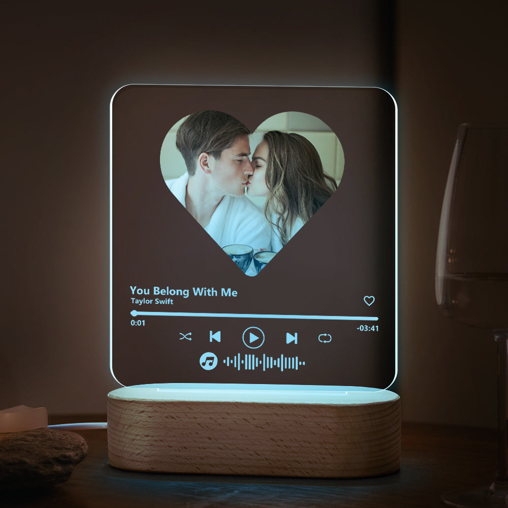 Music Code Heart Lamp